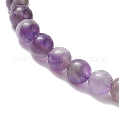 7Pcs 7 Style Natural Mixed Gemstone & Alloy Saint Benedict Beaded Strech Bracelets Set for Women&nbsp;BJEW-JB09346