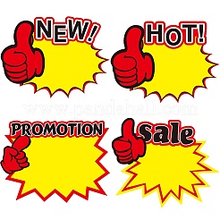 4 Bags 4 Styles Explosive Shape & Word NEW Blank Signs Sales Price Label Tags&nbsp;DIY-DJ0005-38