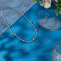 300Pcs Rack Plating Brass Spacer Beads&nbsp;KK-PH0012-43A-RG