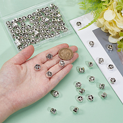 90Pcs Tibetan Style Alloy European Beads&nbsp;TIBE-ME0001-14