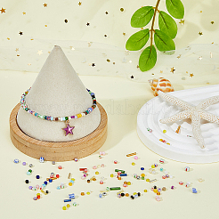 225g 15 Style Round & Tube Glass Seed Beads Sets&nbsp;SEED-FH0001-08