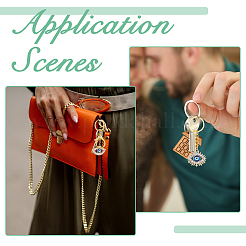 Alloy Rhinestone Keychain&nbsp;KEYC-FH00055