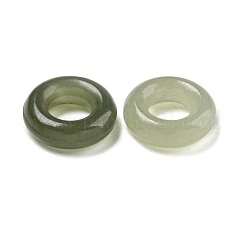 Natural Nephrite Jade/Hetian Jade Ring Charms&nbsp;G-H036-05