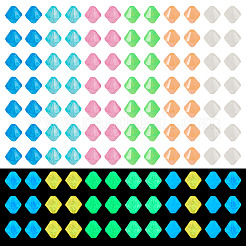 500Pcs Luminous Transparent Acrylic Beads&nbsp;MACR-TA0002-57B