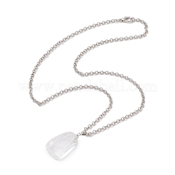 Iron Rolo Chains Necklaces&nbsp;NJEW-JN04858-01