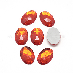 Acrylic Rhinestone Flat Back Cabochons&nbsp;GACR-Q011-30x40-M