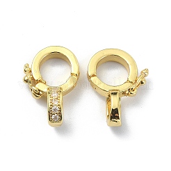 Brass Rhinestone Enhancer Shortener Bails&nbsp;KK-P232-02G