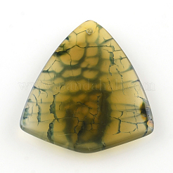 Natural Crackle Agate Pendants&nbsp;G-S208-01