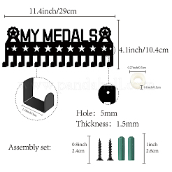 Iron Medal Holder Frame&nbsp;AJEW-WH0390-009