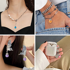 100Pcs 10 Colors ABS Plastic Imitation Pearl Charms&nbsp;KY-TA0001-25B