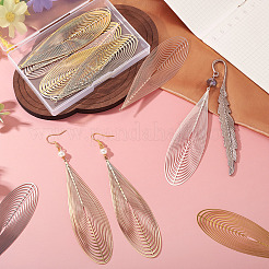 16Pcs 4 Colors Brass Filigree Pendants&nbsp;KKC-TA0001-08A