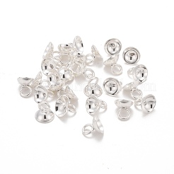 201 Stainless Steel Bead Cap Pendant Bails&nbsp;STAS-L244-27D-S