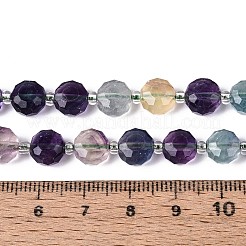 Natural Rainbow Fluorite Beads Strands&nbsp;G-B153-A16