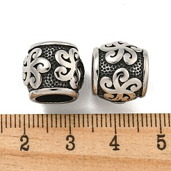 316 Surgical Stainless Steel European Beads&nbsp;STAS-Q326-01AS-05