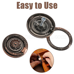 8Pcs Flower Zinc Alloy Cabinet Handles&nbsp;AJEW-FH0006-30B