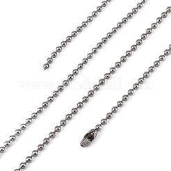 Tarnish Resistant 304 Stainless Steel Ball Chain Necklaces&nbsp;X-CHS-O005-B-1.5mm