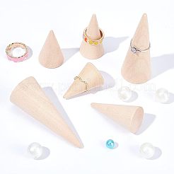 12Pcs 3 Style Wooden Ring Displays&nbsp;RDIS-NB0001-05