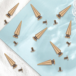 30Pcs Alloy Spikes Screwback Studs&nbsp;FIND-GF0009-57