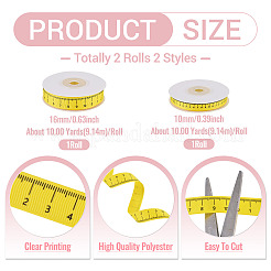 2 Rolls 2 Styles Polyester Rulers&nbsp;OCOR-TA0004-24A