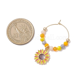 Thanksgiving Day Alloy Enemal Wine Glass Charms&nbsp;AJEW-JO00262