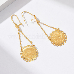 Coin Alloy Dangle & Drop Earrings&nbsp;RF1176