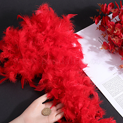 Turkey Feather Fluff Boa for Dancing&nbsp;DIY-WH0568-10C