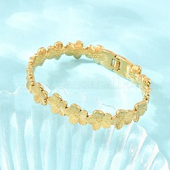 304 Stainless Steel Flower Hinged Cuff Bangles for Women&nbsp;SA-CBA45D5-27G