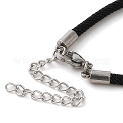Milan Cord & 304 Stainless Steel Bracelets Making&nbsp;MAK-H004-01A-P01