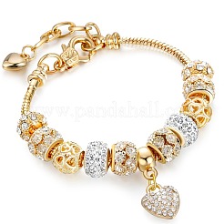 Heart Alloy with Crystal Rhinestone Charm Bracelets&nbsp;FS-WG8E942-01