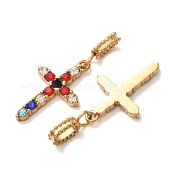 304 Stainless Steel Rhinestone Pendants&nbsp;RB-CBA5CCB-05H-G