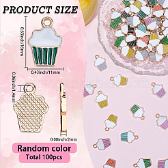 100Pcs Alloy Enamel Pendants&nbsp;ENAM-SC0007-12