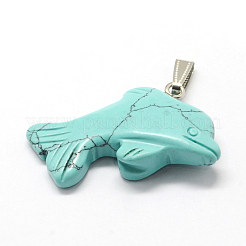 Dolphin Natural & Synthetic Mixed Stone Pendants&nbsp;G-Q449-01