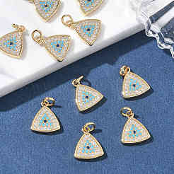 SHEGRACE Brass Colorful Cubic Zirconia Pendants&nbsp;XGRQ3K279-520G