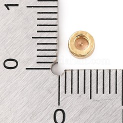 Rack Plating Flat Round Brass Micro Pave Cubic Zirconia Cabochons&nbsp;KK-F874-03G-07
