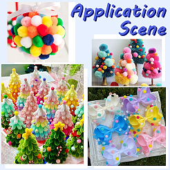 380Pcs 19 Colors Polyester Pom Pom Ball&nbsp;DIY-SC0031-34