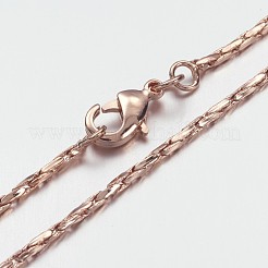 Brass Chain Necklaces&nbsp;MAK-F013-01RG