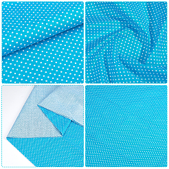 Polka Dots Pattern Cotton Fabric&nbsp;DIY-WH0750-294