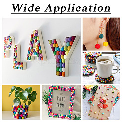 120Pcs 12 Colors Polyester High-elastic Pom Pom Ball&nbsp;DIY-TA0013-41