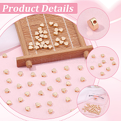60Pcs Long-Lasting Plated Brass Beads&nbsp;KK-BBC0024-79
