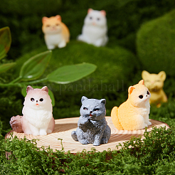 18Pcs 18 Styles Resin Cat Shape Display Decorations&nbsp;AJEW-FH0006-33