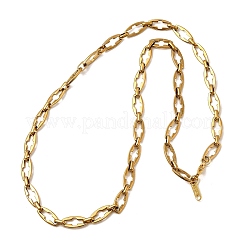 304 Stainless Steel Cross Link Chain Necklaces for Women Men&nbsp;NJEW-JN05433-02