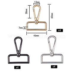 Zinc Alloy Swivel Clasps&nbsp;PALLOY-SZ0001-01