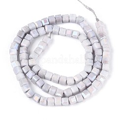 Anti-Tarnish Electroplate Glass Beads Strands&nbsp;GLAA-T025-4mm-10A