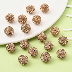 Pave Disco Ball Beads&nbsp;LS-RB-Q195-14mm-246