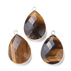 Faceted Natural Gemstone Pendants&nbsp;G-M356-A-LG