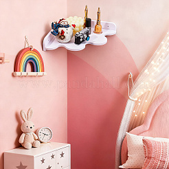 Cloud Shape Wood Wall-mounted Storage Rack&nbsp;AJEW-WH0816-412A