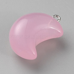 Transparent Luminous Glow in the Dark Resin Pendnats&nbsp;RESI-WH0038-27B-01