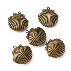 Brass Locket Pendants&nbsp;KK-C3007-AB-NF