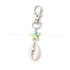 Natural Cowrie Shell Pendant Decorations&nbsp;HJEW-JM03313