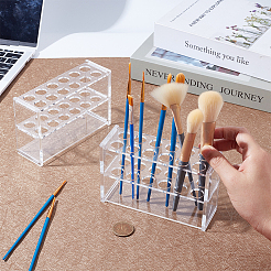 6 Hole Glass Multi-Use Cylinder Tube Display Racks&nbsp;AJEW-WH0596-418B
